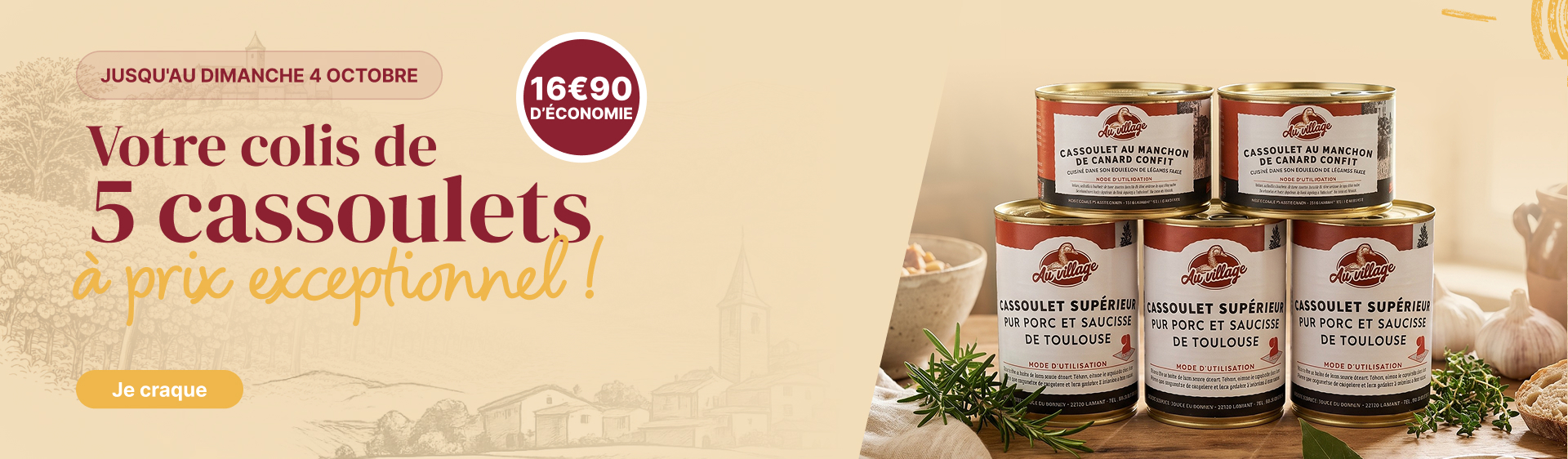 Spécialités du Gers, Foie Gras, Cassoulet, Cuisine du Terroir